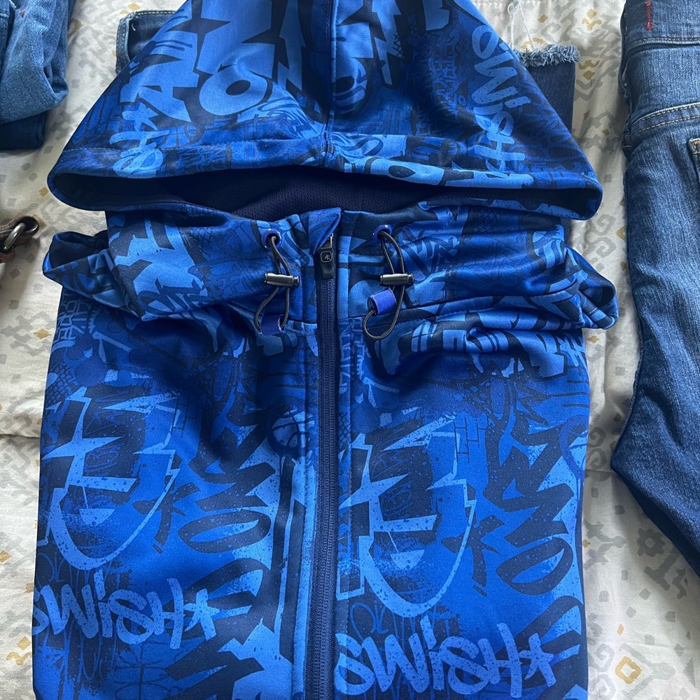 And1 Blue Graphic Lightweight Jacket